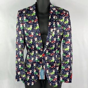 Suslo Couture | Mens Holiday Corgi Blazer M 40